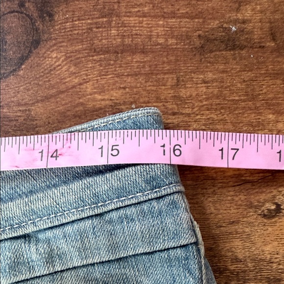 Resin Blue Distressed Jean Shorts - Picture 4 of 8